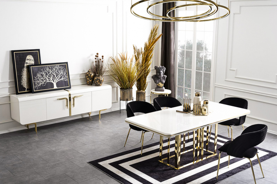 Aston Yemek Odası Takımı Modern Yemek Odaları